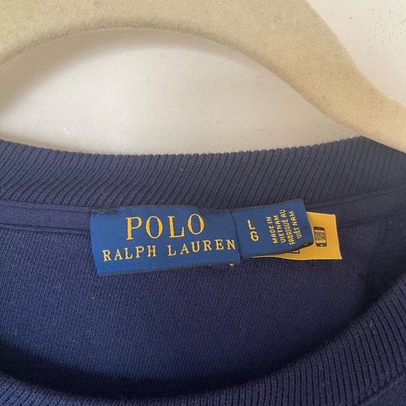 Ralph Lauren Women’s US Open Crewneck Sweater - Navy, White, Green - Picture 4 of 6